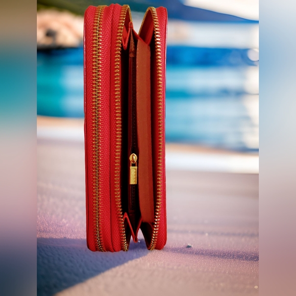 Extra Large/ Jumbo Bright Colored Animal Print Two Sided Wallet Wristlets - Picture 5 of 15